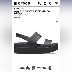 Women’s crocs Brooklyn low wedge sandals